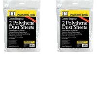 SuperGift.com 2 X 151 Polythene Dust Sheets 2 Pack