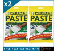 SuperGift.com 2 X 151 Ready Mix Wallpaper Paste Adhesive For Up To 5 Wallpaper Rolls