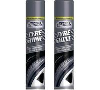 SuperGift.com 2 x 300ml Tyre Shine Spray Each | Long-Lasting Wet Look Finish for Tyres | Cleans, Restores & Protects Rubber for a Showroom Shine