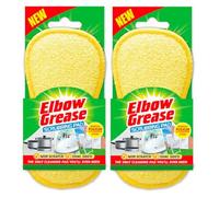 SuperGift.com 2 X Elbow Grease Heavy Duty Scrubbing Cleaning Pads For Kitchen, Bathroom, Pots, Pans & Household Surface Cleaning