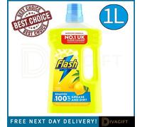 SuperGift.com 2 X Flash All Purpose Cleaning Liquid Lemon 1L Multi-Surface Floor & Household Cleaner
