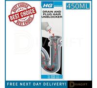 SuperGift.com 2 X Hg Drain & Plug Hair Unblocker Liquid Drain Cleaner 450Ml