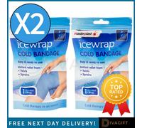 SuperGift.com 2 X Masterplast Ice Wrap Cold Bandage Instant Cooling Compression Wrap For Sports, Exercise, First Aid & Recovery Support