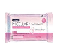 SuperGift.com 2 X Nuage 3-In-1 Micellar Cleansing Facial Wipes Twin Pack 20 Wipes Makeup Remover, Facial Cleanser & Refreshing Skincare Wipes