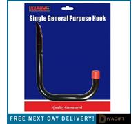 SuperGift.com 2 X Rapide Single General Purpose Hooks Heavy Duty Steel Wall Storage Hooks
