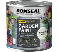 SuperGift.com 2 X Ronseal Garden Paint Mountain Mist 250Ml Multi-Surface Exterior Matt Garden Paint