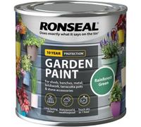 SuperGift.com 2 X Ronseal Garden Paint Rainforest Green 250Ml Multi-Surface Exterior Matt Garden Paint
