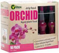SuperGift.com 2 X Vitax Orchid Drip Feed Liquid Plant Food 30Ml Pack Of 10 Ready-To-Use Orchid Fertiliser Feeders For Healthy Growth, Flowering