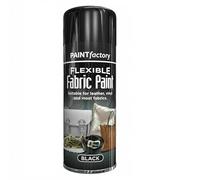 SuperGift.com 200ml Fabric Black Spray Paint - Flexible & Fade-Resistant Dye for Textiles - Ideal for Upholstery, Clothing, Canvas & DIY Projects