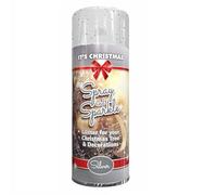 SuperGift.com 200ml Glitter Spray & Sparkle Paint Multi-Purpose Use, Interior & Exterior, Ideal For Wood, Metal, Plastic, Ceramics & Ornaments - Quick Drying (Silver)