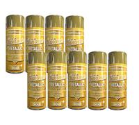 SuperGift.com 200ml Metallic Gold Spray Paint, Fast-Drying Decorative Spray Paint for Metal, Wood, Plastic & Craft Projects (9)