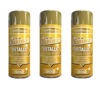 SuperGift.com 200ml Metallic Gold Spray Paint, Fast-Drying Decorative Spray Paint for Metal, Wood, Plastic & Craft Projects (3)