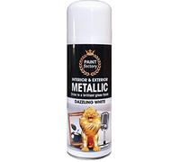 SuperGift.com 200ml Multipurpose Metallic Aerosol Spray Paint Quick Drying Spray For Fast Dry and Excellent Coverage for Metal, Wood, Plastic and More (White)