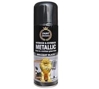 SuperGift.com 200ml Multipurpose Metallic Aerosol Spray Paint Quick Drying Spray For Fast Dry and Excellent Coverage for Metal, Wood, Plastic and More (Black)