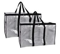 SuperGift.com 2Pc Oversize Transparent Storage Bag Set