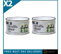 SuperGift.com 2X 151 Metallic Silver Varnish Tin 180Ml