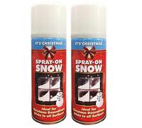 2x 200ml Fake Artificial Christmas Snow White Spray For Xmas Tree Window Craft Decoration Item