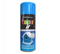 SuperGift.com 2x Beautiful Blue Gloss All Purpose Aerosol Spray Paint 400ml Quick Drying Spray, Fast Dry and Excellent Coverage for Metal, Wood, Plastic and More by Diva Gift