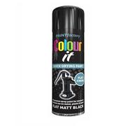 SuperGift.com 2x Black Matt All Purpose Aerosol Spray Paint 250ml Quick Drying Spray, Fast Dry and Excellent Coverage for Metal, Wood, Plastic and More by Diva Gift