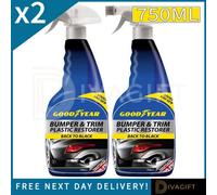 SuperGift.com 2X Goodyear Bumper & Trim Restorer Exterior Plastic & Trim Care Spray 750Ml