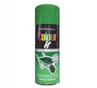 SuperGift.com 2x Grass Green Gloss All Purpose Aerosol Spray Paint 400ml Quick Drying Spray, Fast Dry and Excellent Coverage for Metal, Wood, Plastic and More by Diva Gift