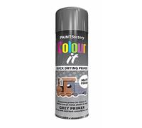 SuperGift.com 2x Grey Primer All Purpose Aerosol Spray Paint 250ml Quick Drying Spray, Fast Dry and Excellent Coverage for Metal, Wood, Plastic and More by Diva Gift