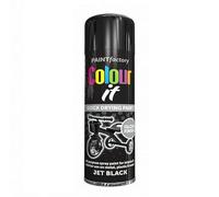 SuperGift.com 2x Jet Black Gloss All Purpose Aerosol Spray Paint 250ml Quick Drying Spray, Fast Dry and Excellent Coverage for Metal, Wood, Plastic and More by Diva Gift