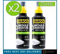 SuperGift.com 2X Kilrock Mould Remover Brush On Gel Mould, Mildew & Black Stain Cleaner 250Ml