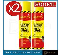 SuperGift.com 2X Lodi Insecto Pro Formula Wasp Nest Killer 300Ml 600Ml Total