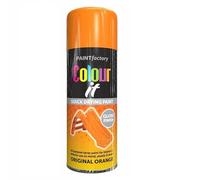 SuperGift.com 2x Original Orange Gloss All Purpose Aerosol Spray Paint 400ml Quick Drying Spray, Fast Dry and Excellent Coverage for Metal, Wood, Plastic and More by Diva Gift