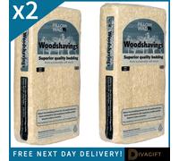 SuperGift.com 2X Pillow Wad Softwood Wood Shavings 1Kg Small Animal Bedding 2Kg Total