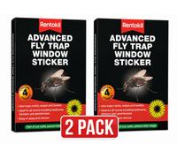SuperGift.com 2X Rentokil Advanced Fly Trap Window Stickers 4 Pack