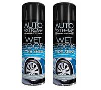 SuperGift.com 2x Wet Look Tyre Shine Spray Leaves A Long-lasting Wet Look To Tyres Gloss Finish, Easy to apply 300ml each