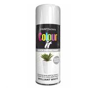 SuperGift.com 2x White Gloss All Purpose Aerosol Spray Paint 250ml Quick Drying Spray, Fast Dry and Excellent Coverage for Metal, Wood, Plastic and More by Diva Gift