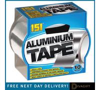 SuperGift.com 3 X 151 Aluminium Tape 48mm X 10M Heavy Duty Metallic Repair Tape For Ducting, Insulation, Sealing, Maintenance & Diy Projects