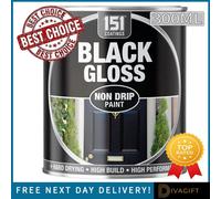 SuperGift.com 3 X 151 Black Gloss Non-Drip Varnish Paint 300Ml