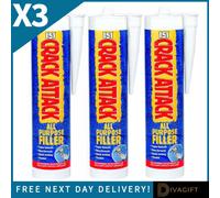 SuperGift.com 3 X 151 Crack Attack Cartridge All Purpose Filler White