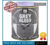 SuperGift.com 3 X 151 Grey Gloss Non-Drip Varnish Paint 300Ml