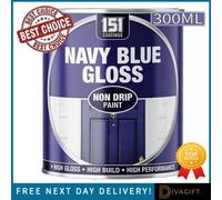 SuperGift.com 3 X 151 Navy Blue Gloss Non-Drip Varnish Paint 300Ml