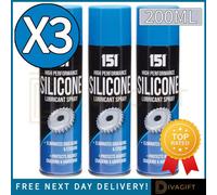 SuperGift.com 3 X 151 Silicone Lubricant Spray Multi-Purpose Protective Lubricant 200Ml