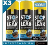 SuperGift.com 3 X 151 Waterproof Stop Leak Rubberised Leak Repair Spray Sealant 400Ml