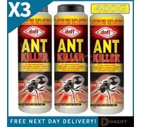 SuperGift.com 3 X Doff Ant Killer 400G Ready-To-Use Ant Control Treatment For Home, Garden, Patios, Pathways, Driveways & Household Pest Managem