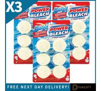 SuperGift.com 3 X Duzzit Power Bleach Toilet Tablets 6 Pack