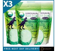 SuperGift.com 3 X Elysium Spa Epsom Dinosaur Bath Dust 400G