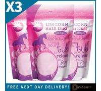 SuperGift.com 3 X Elysium Spa Epsom Unicorn Bath Dust 400G