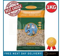 SuperGift.com 3 X J & J Superior Wild Bird Food With Fruit 1Kg Nutritious Wild Bird Seed Mix Multipack