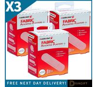SuperGift.com 3 X Masterplast Assorted Fabric Plasters 50 Pack