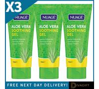 SuperGift.com 3 X Nuage Aloe Vera Soothing Gel 170Ml Cooling Moisturising Skin Gel For Hydration, Refreshment & Everyday Skincare