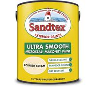 SuperGift.com 3 X Sandtex Microseal Smooth Masonry Paint Corn Cream 150Ml Exterior Masonry Paint Tester Pots
