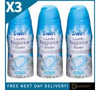 SuperGift.com 3 X Swirl Laundry Fragrance Booster Fresh Linen 350G Scent Booster Beads For Long-Lasting Fresh Laundry, Clothes, Bedding & Towels